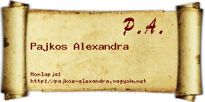 Pajkos Alexandra névjegykártya